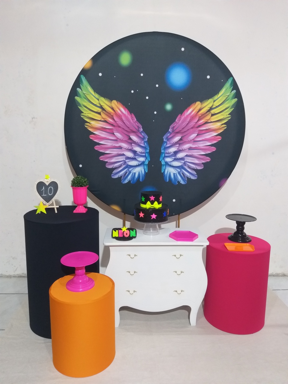 Kit 2 Asas Neon   - Michi Pegue e Monte