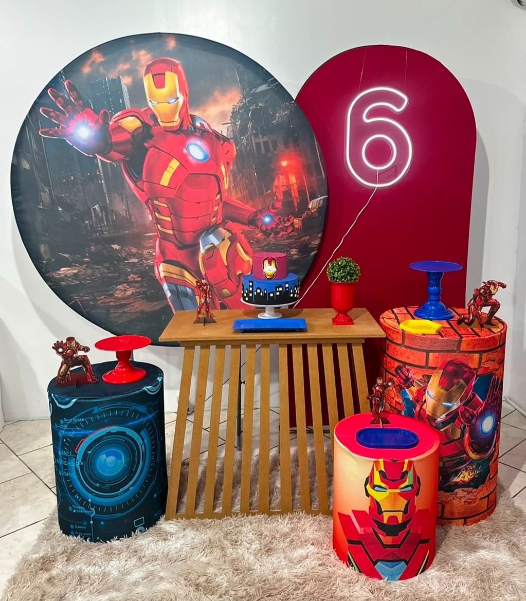 Kit 4 Homem de Ferro Mesa Ripada - Michi Pegue e Monte