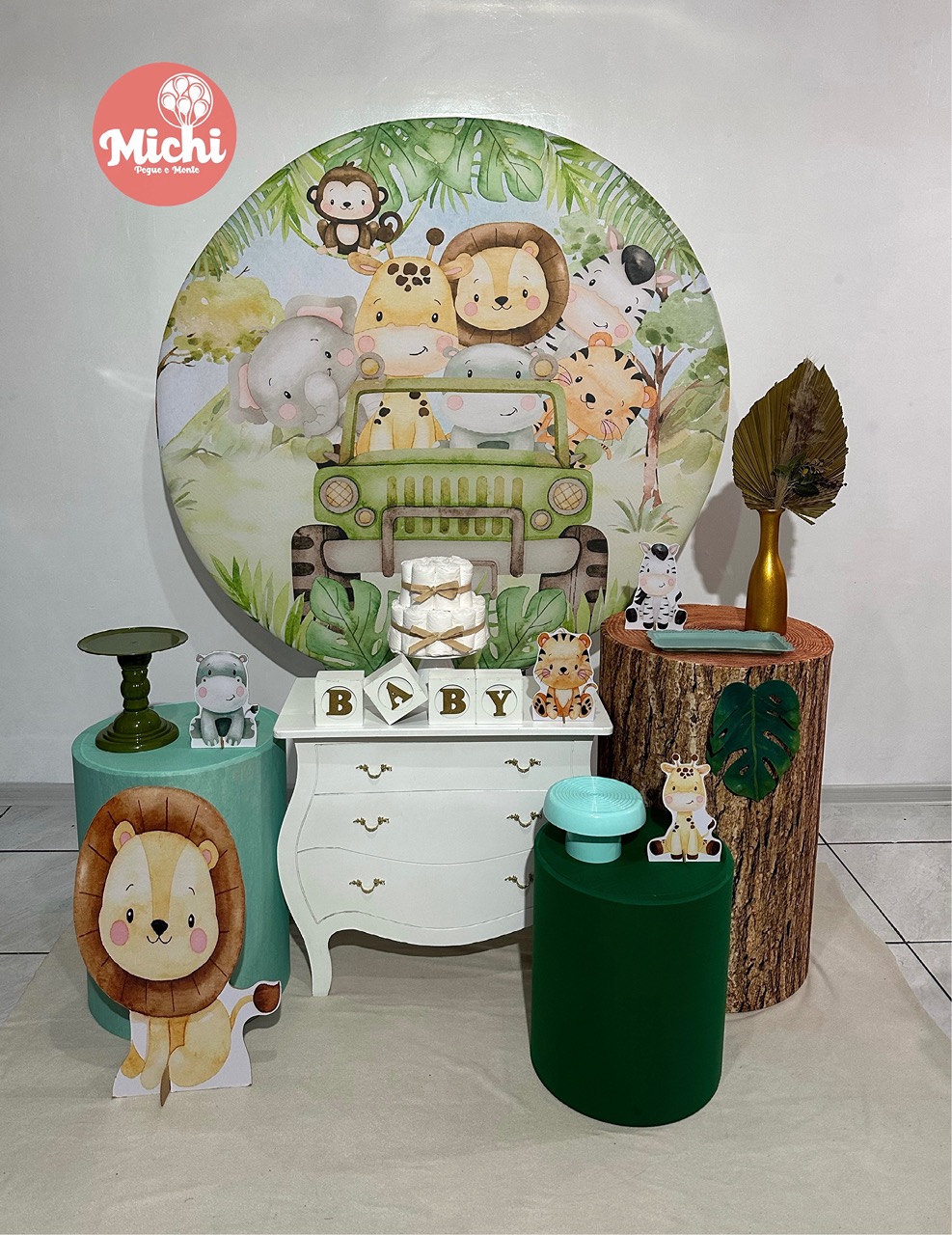 Kit 2 Safari Baby  - Michi Pegue e Monte