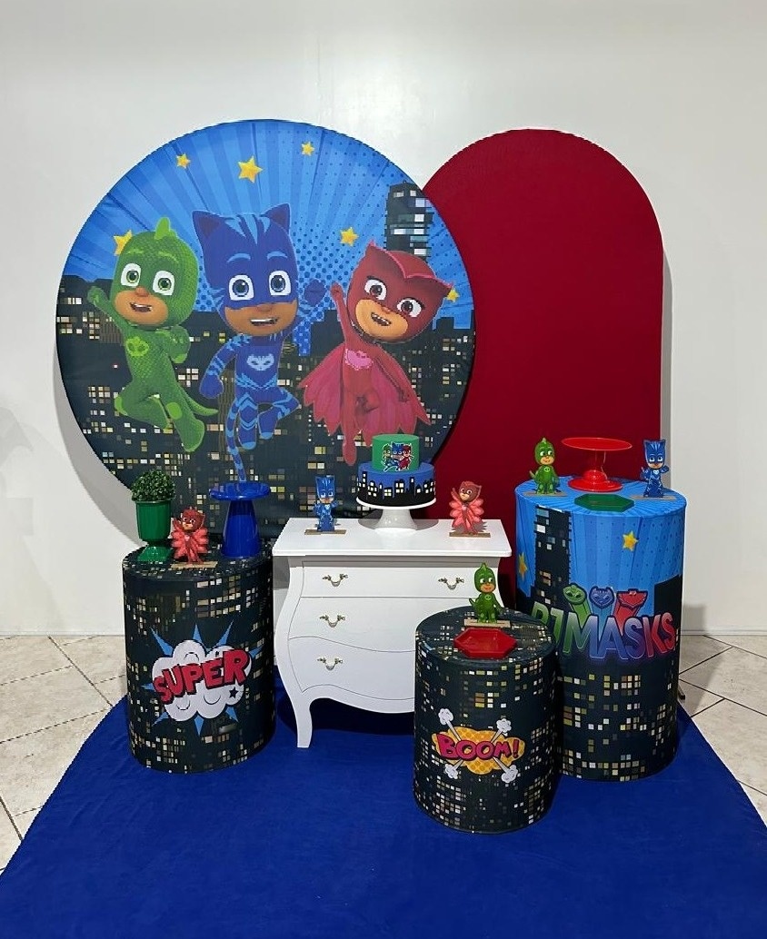 Kit 3 Pj Masks  - Michi Pegue e Monte