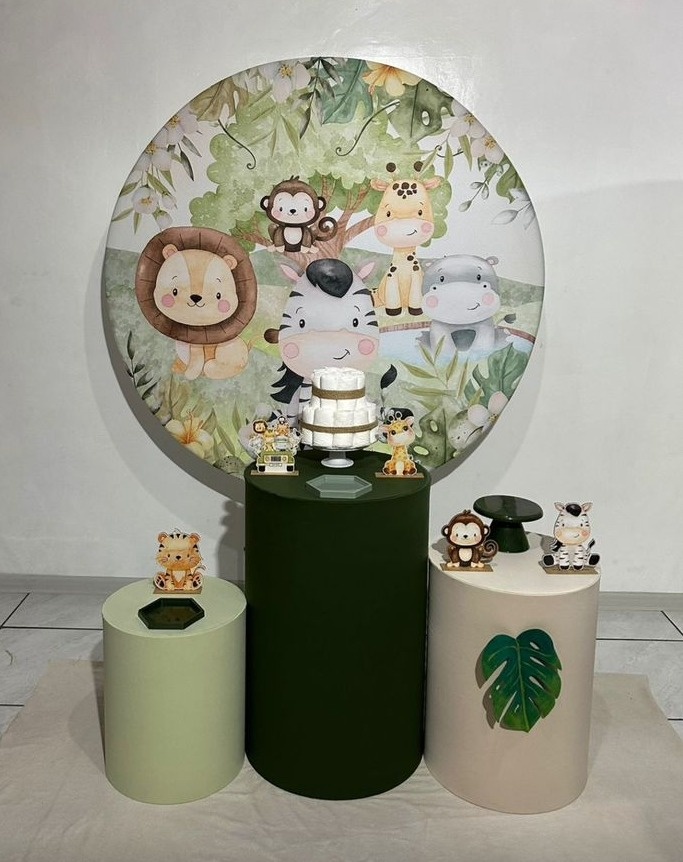 Kit 1 Safari Baby Capas Lisa  - Michi Pegue e Monte