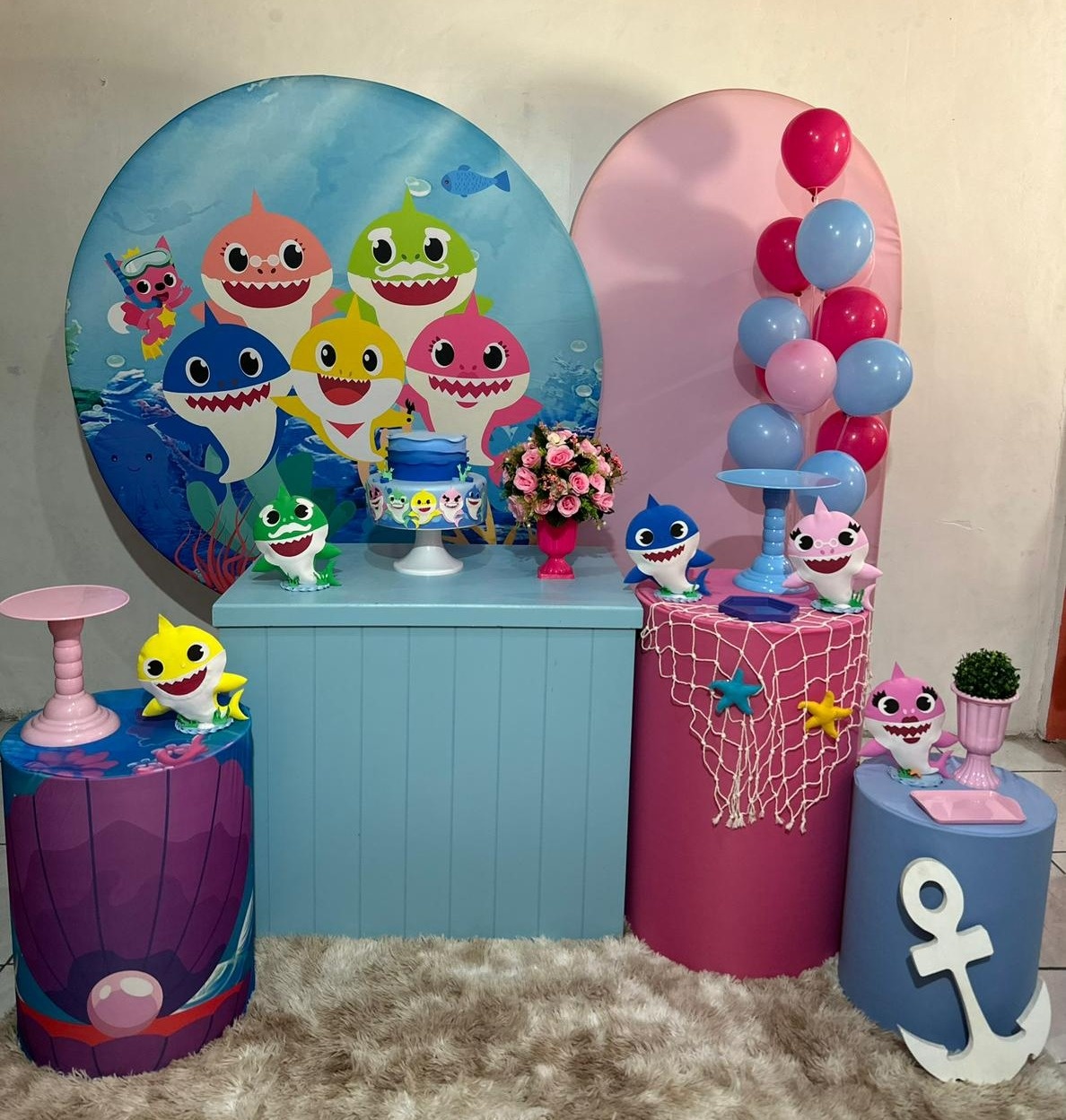 Kit 4 Baby Shark  - Michi Pegue e Monte