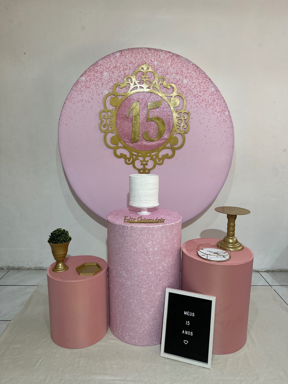 Kit 1 Rosa 15 Anos  - Michi Pegue e Monte