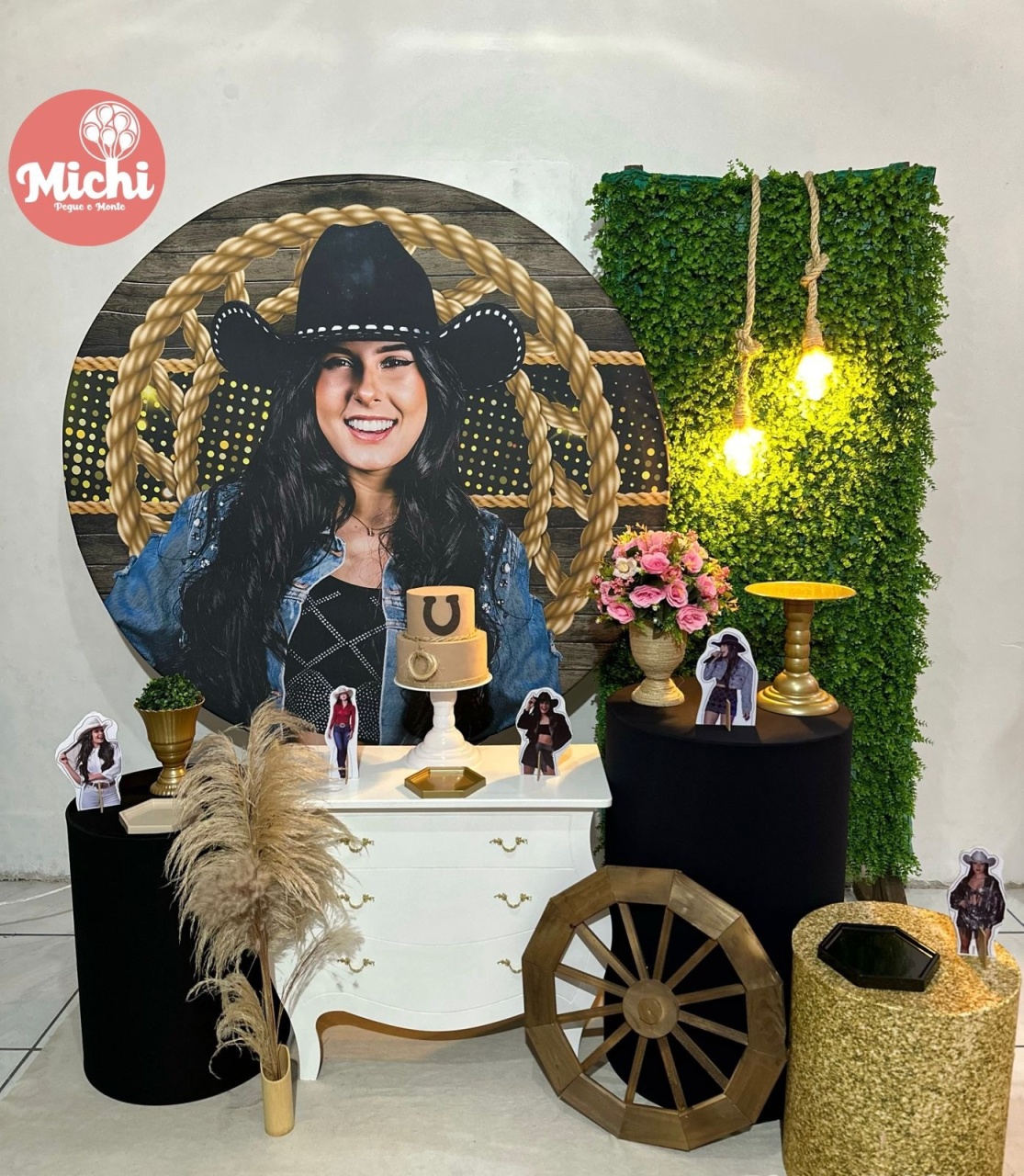 Kit 3  Ana Castela Preto Dourado Muro Verde E Luz - Michi Pegue e Monte