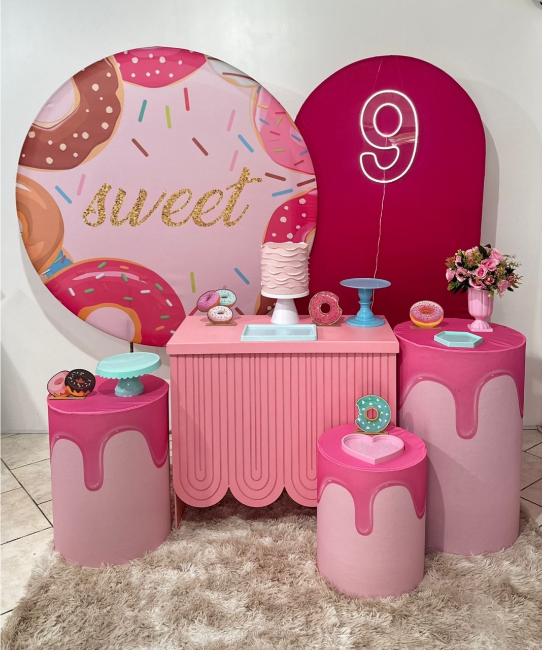 Kit 4 Donuts Mesa Rosa - Michi Pegue e Monte
