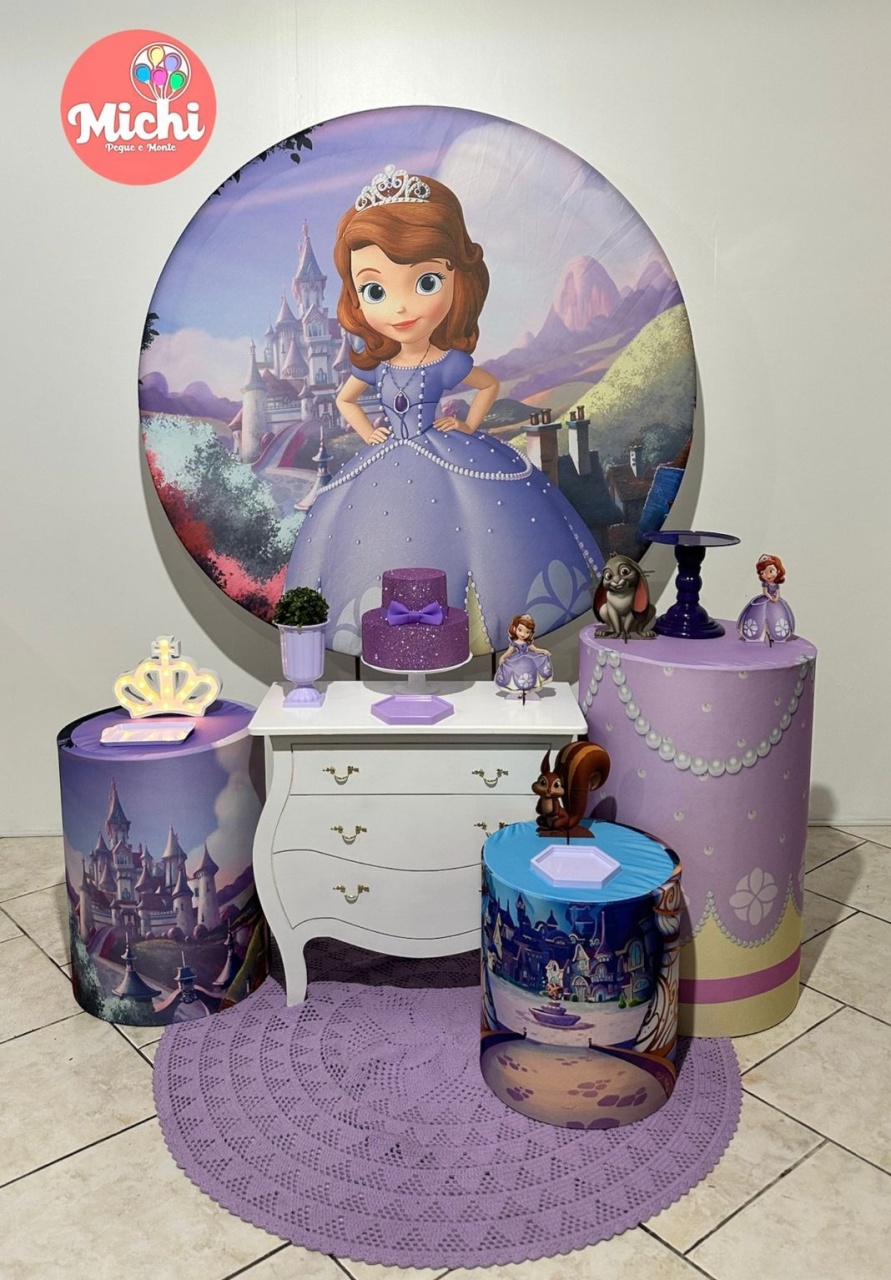 Kit 2 Princesinha Sofia  - Michi Pegue e Monte