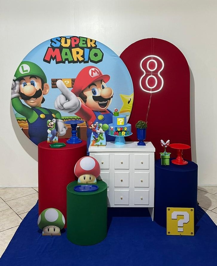 Kit 3 Super Mário Comoda Puxador - Michi Pegue e Monte