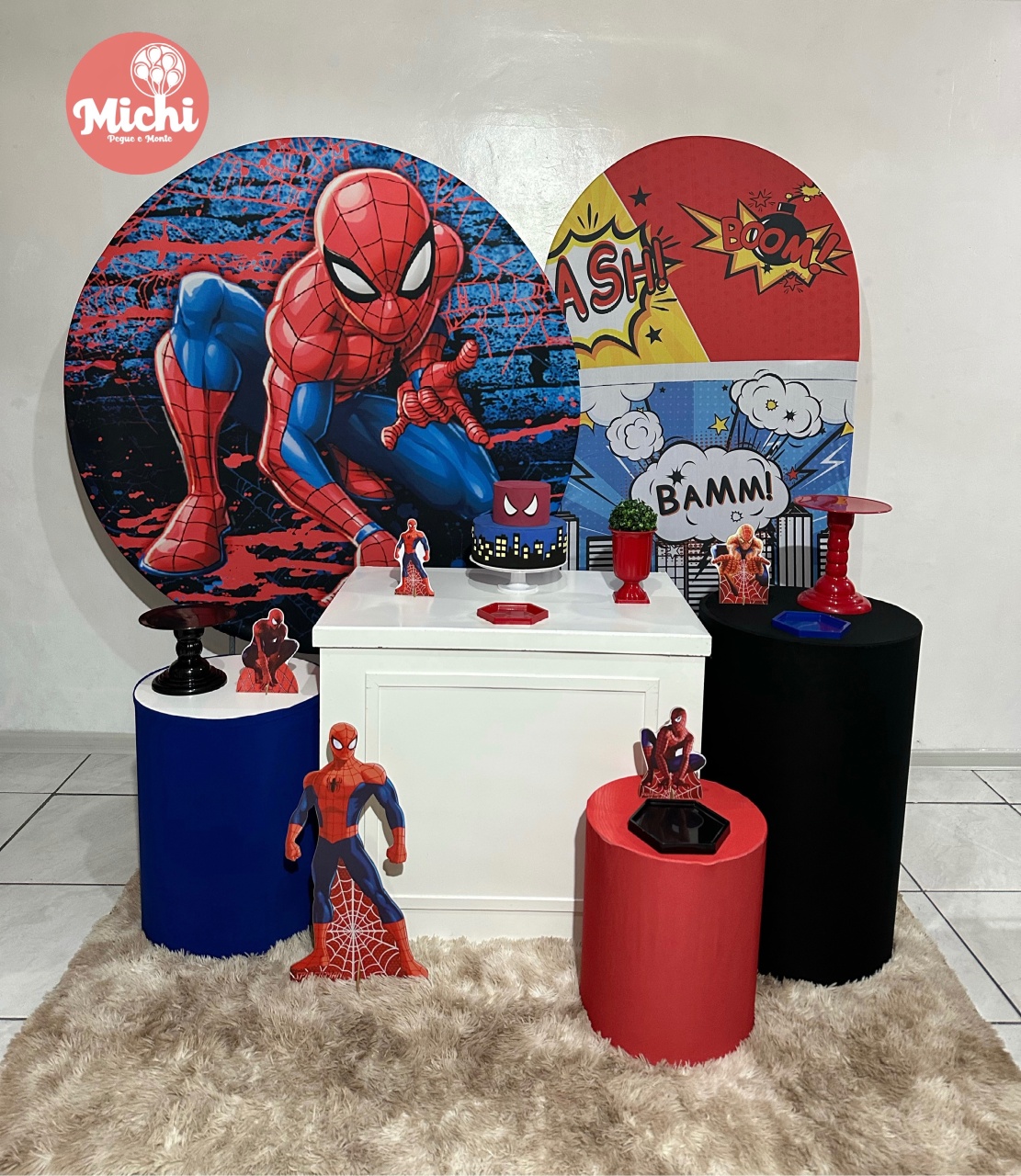 Kit 4 Homem Aranha   - Michi Pegue e Monte
