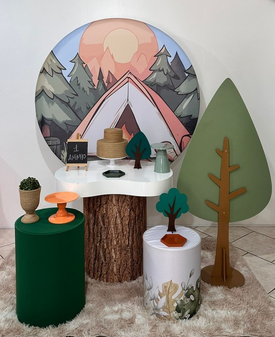 Kit Acampamento Ôrganico Com Árvore - Michi Pegue e Monte