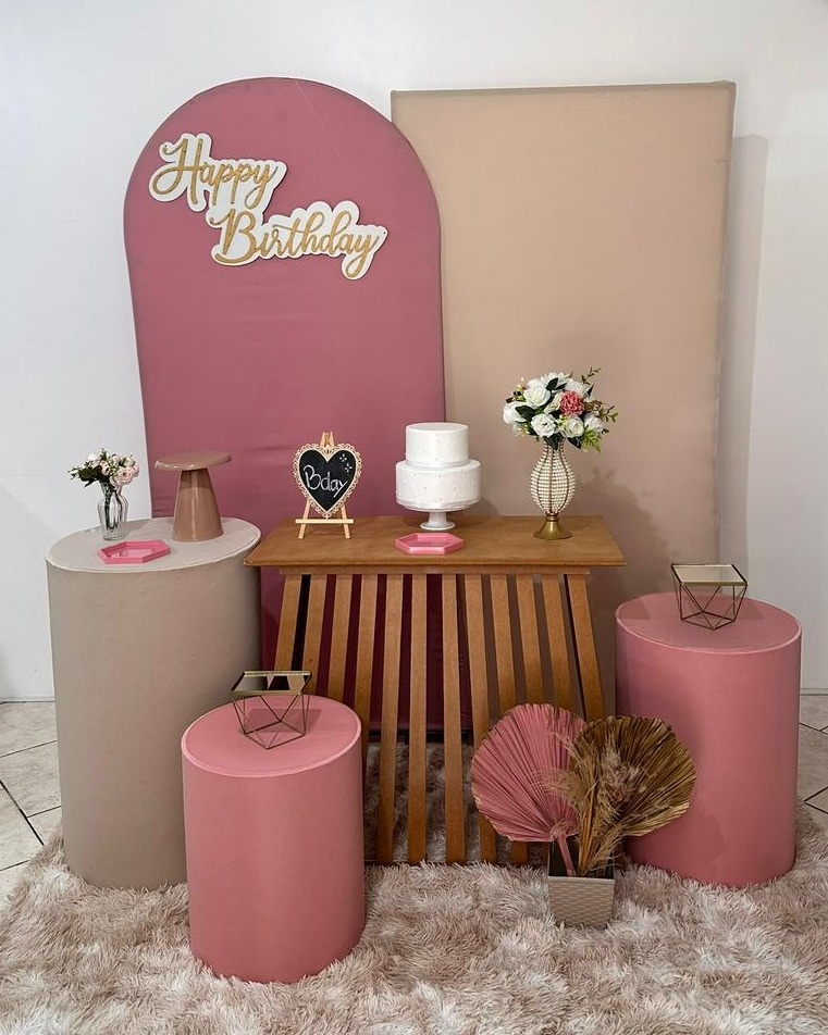 Kit Happy Birthday Rose E Nude  - Michi Pegue e Monte
