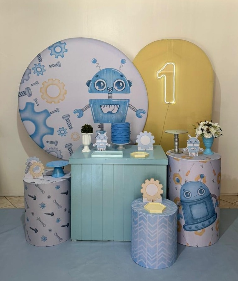 Kit 4 Robo Baby Com Led - Michi Pegue e Monte
