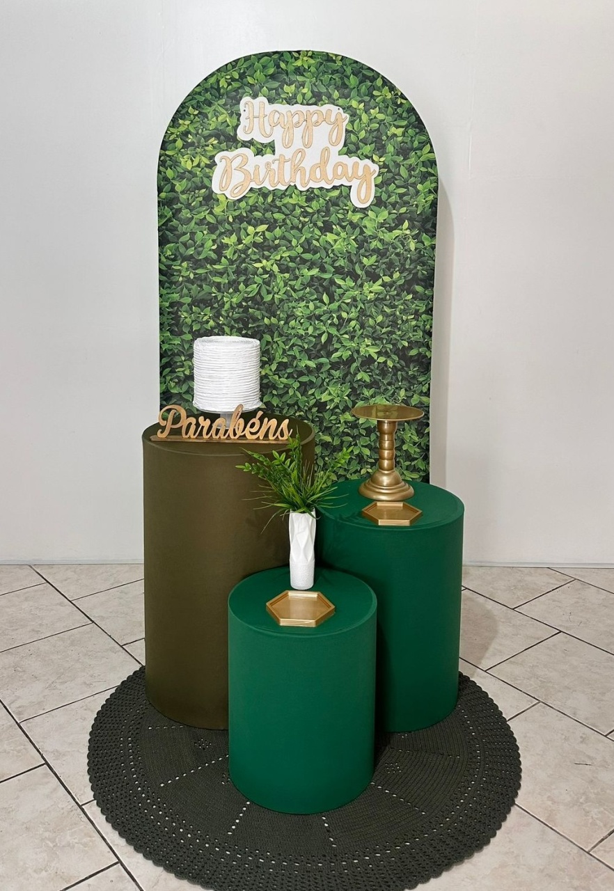 Kit Compacto Verde Happy Birthday - Michi Pegue e Monte