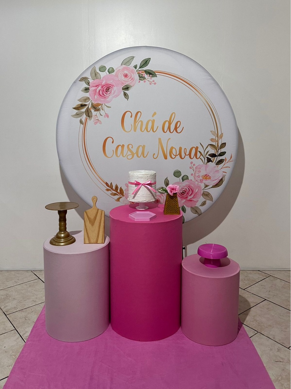 Kit 1 Rosa E Branco Chá de Casa Nova - Michi Pegue e Monte