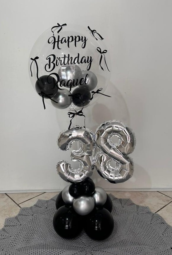 Balão Personalizado Com Base Na Vareta 18 - Michi Pegue e Monte