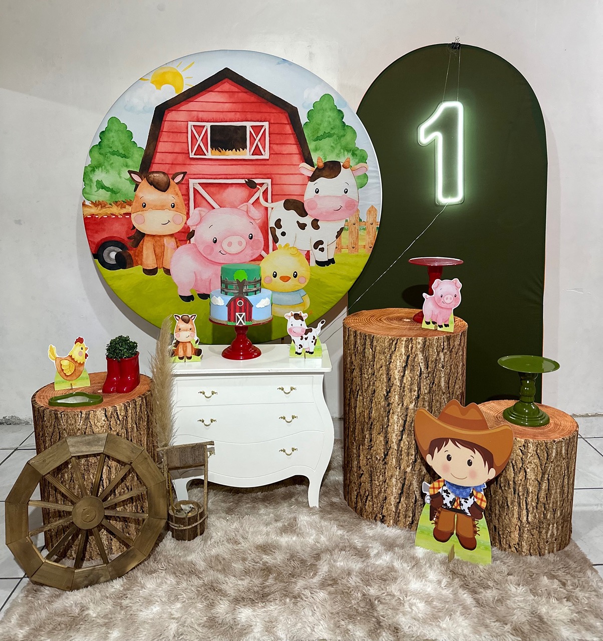 Kit 3 Fazendinha Vermelha  - Michi Pegue e Monte