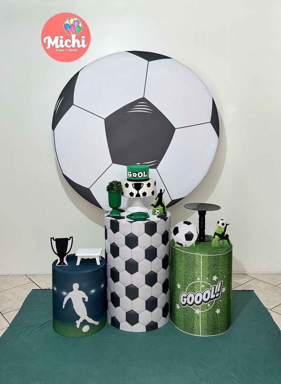 Kit 1 Futebol Branco - Michi Pegue e Monte
