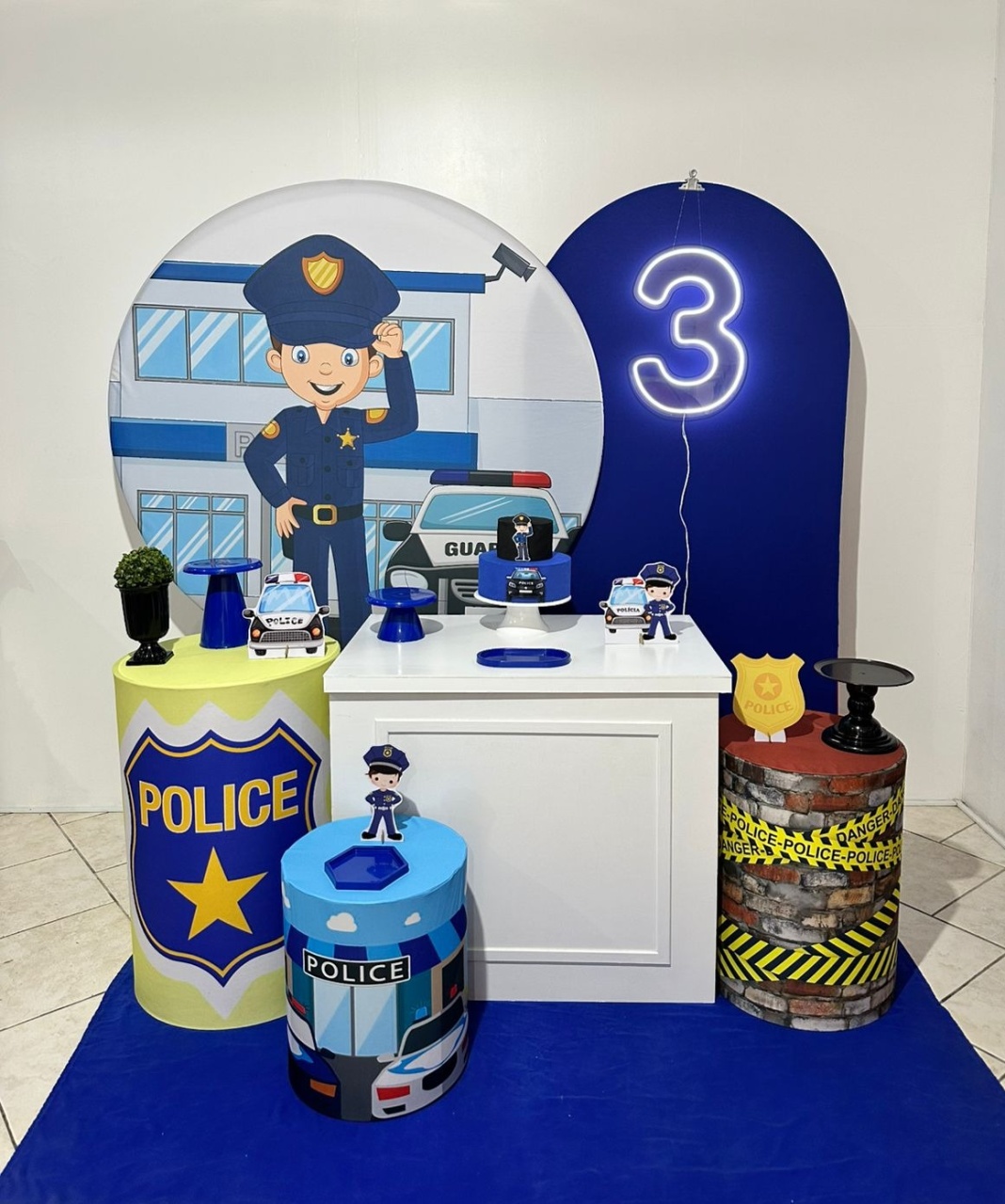 Kit 4 Policial Com Led - Michi Pegue e Monte