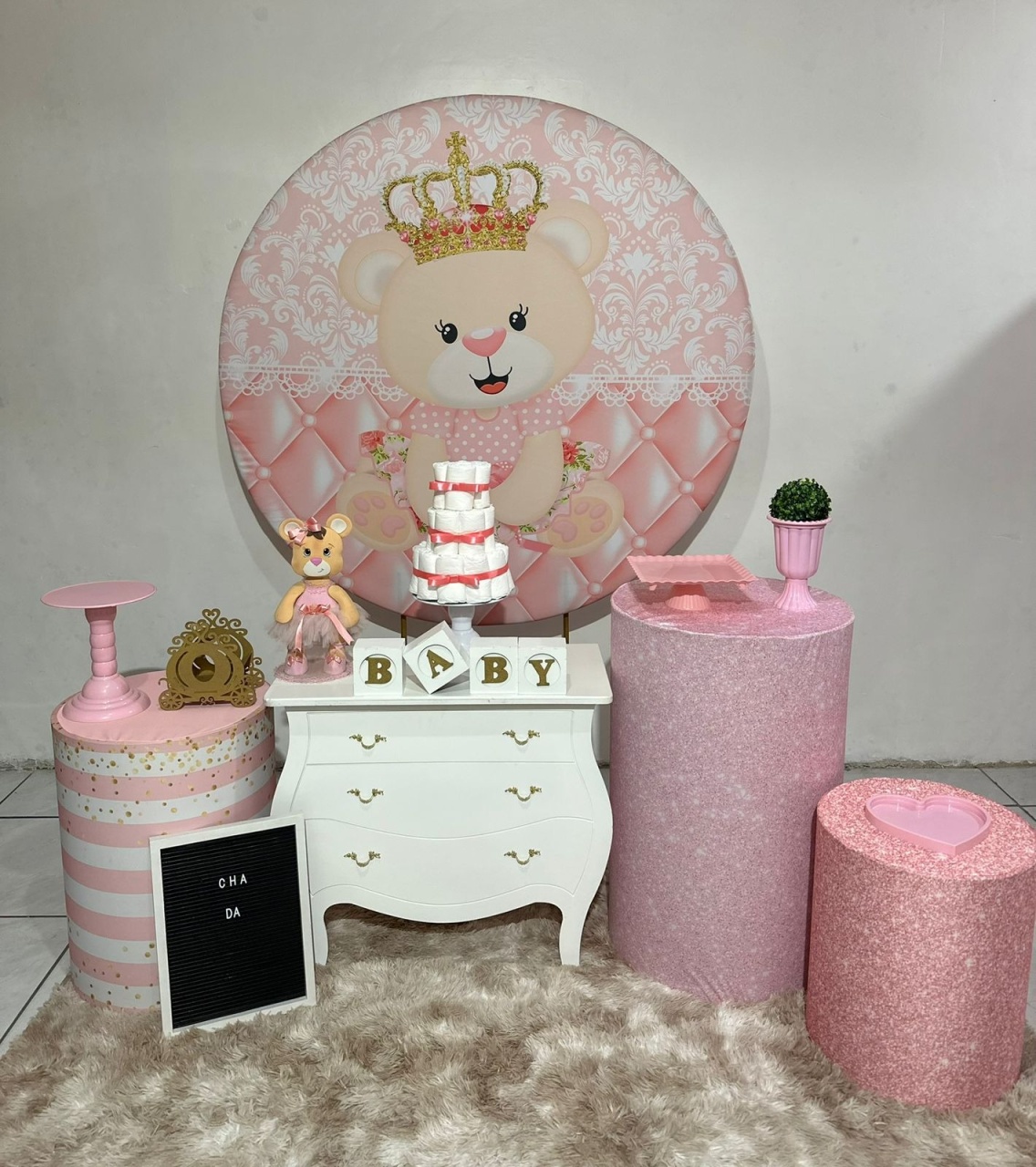 Kit 2 Ursinha Princesa    - Michi Pegue e Monte