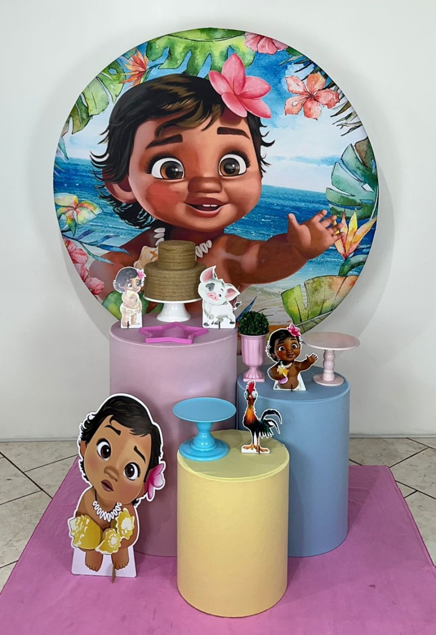 Kit 1 Moana Baby Cores Candy - Michi Pegue e Monte