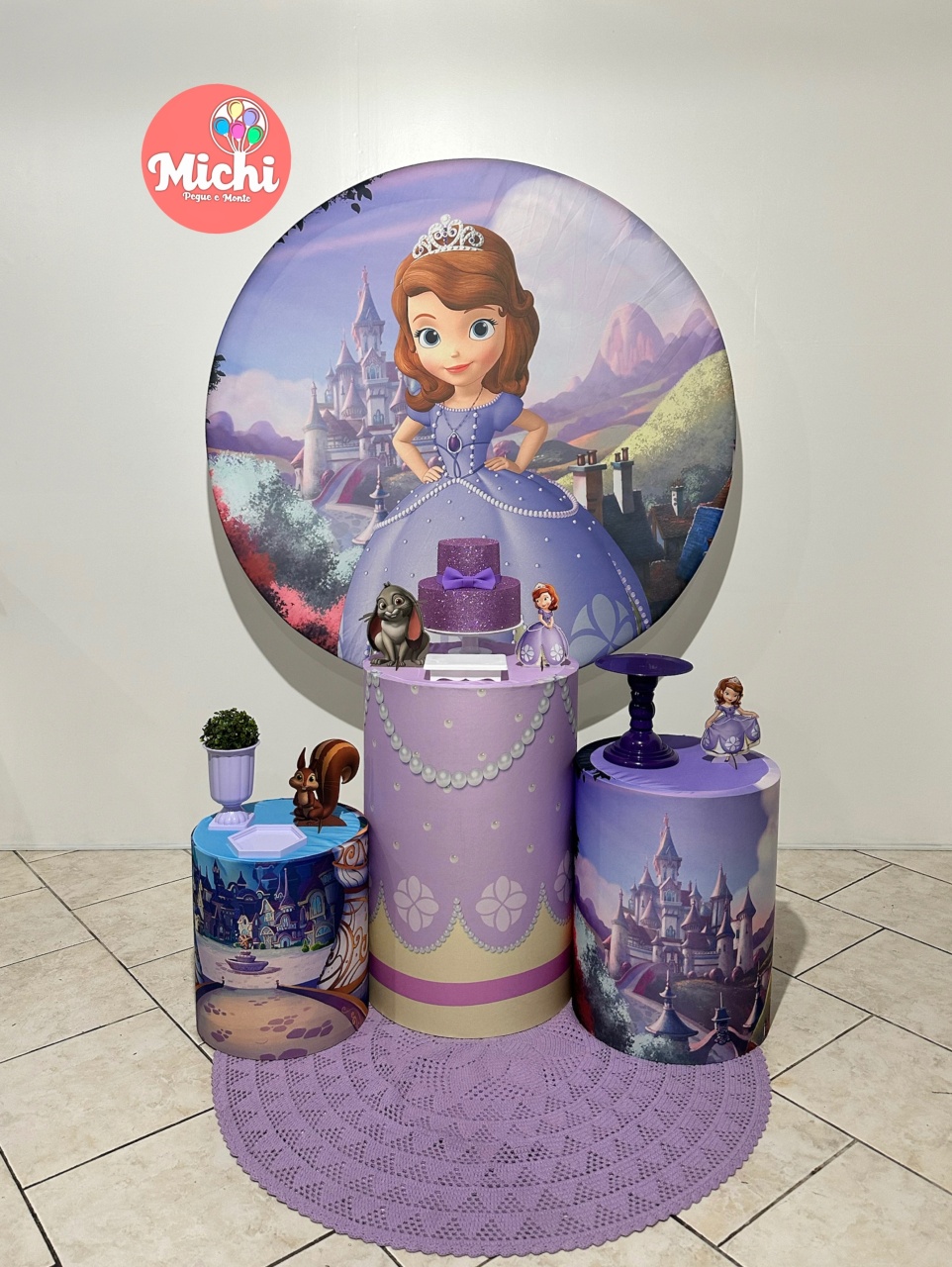 Kit 1 Princesinha Sofia  - Michi Pegue e Monte