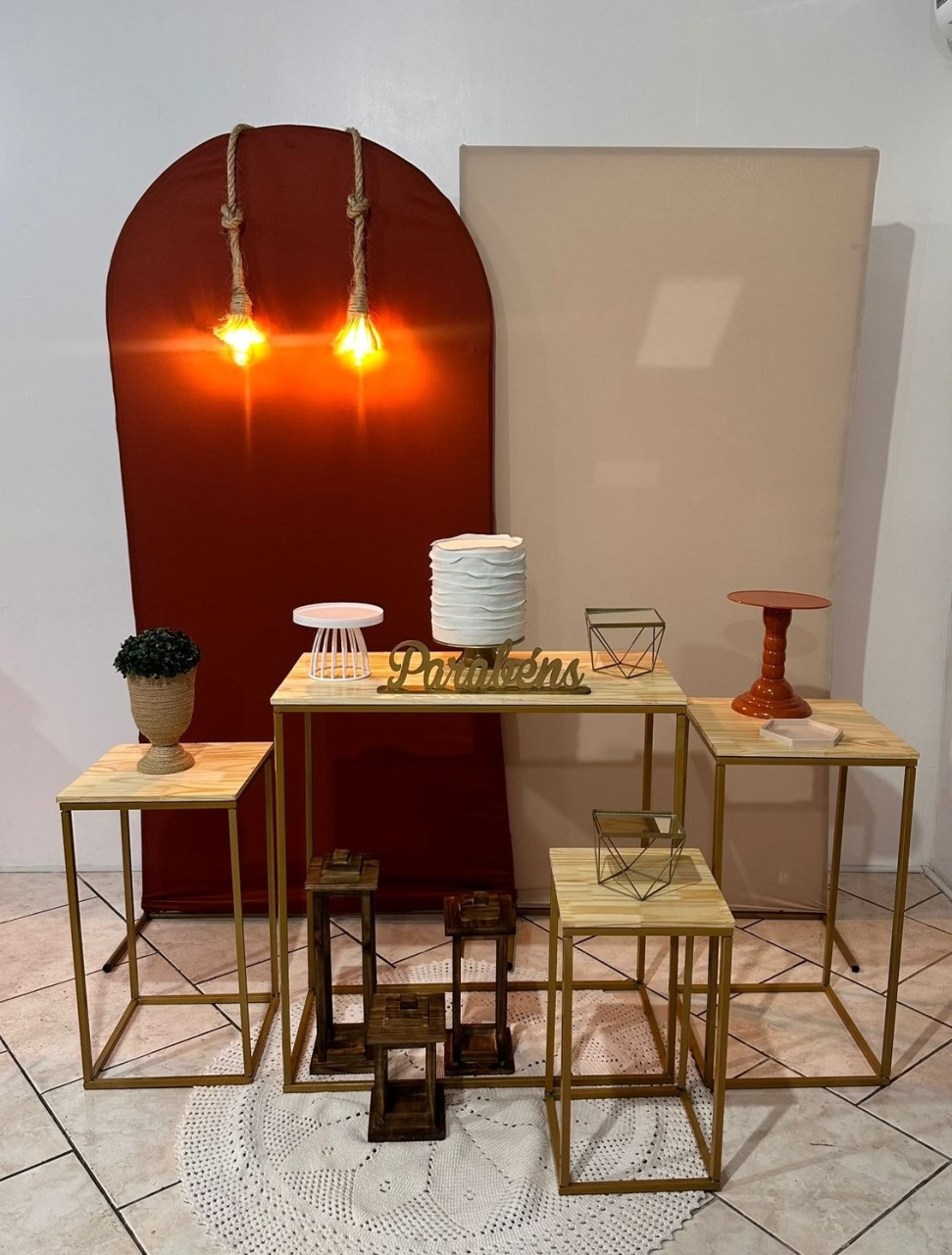 Kit Composição Terracota E Bege - Michi Pegue e Monte