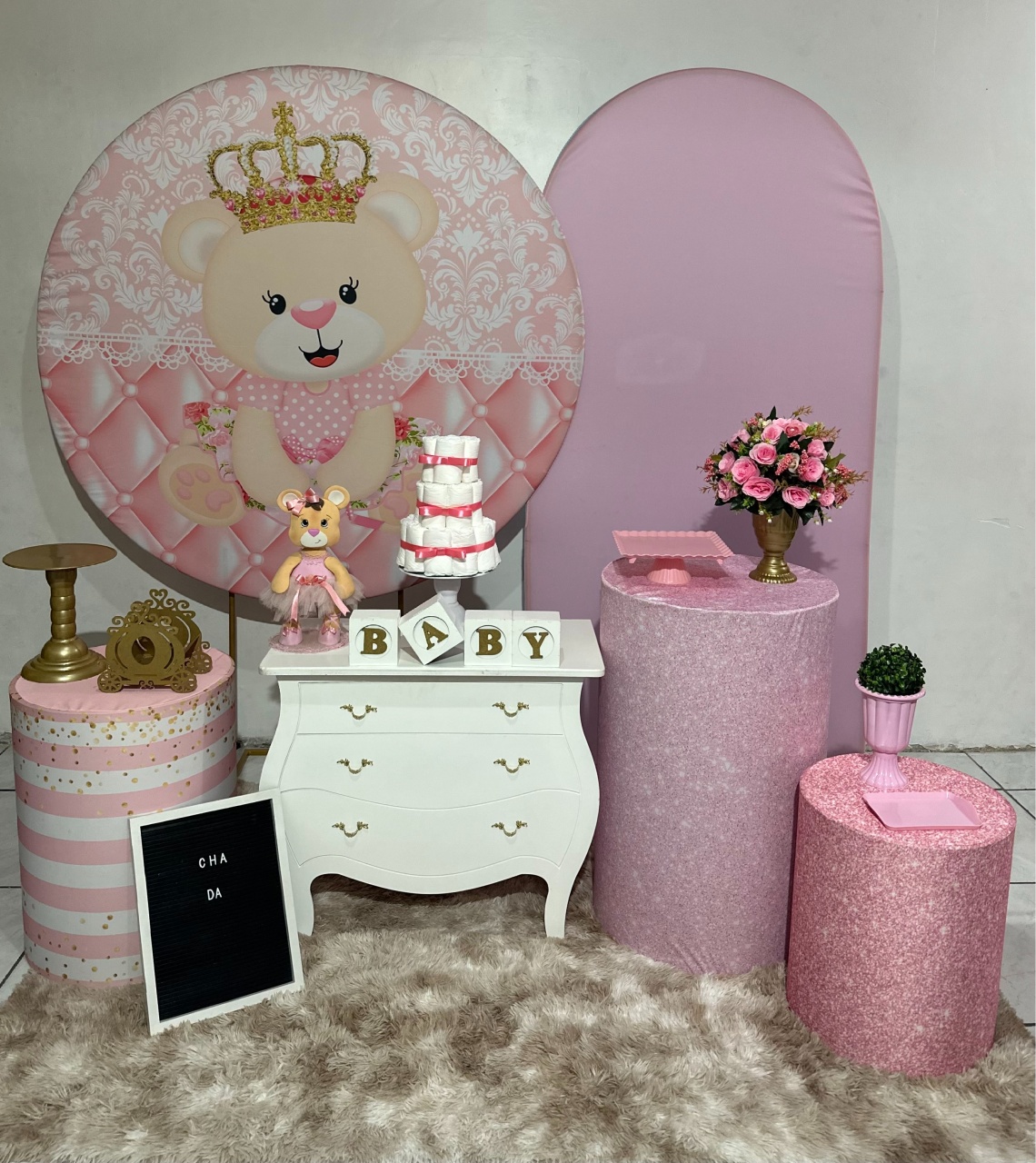 Kit 3 Ursinha Princesa   - Michi Pegue e Monte