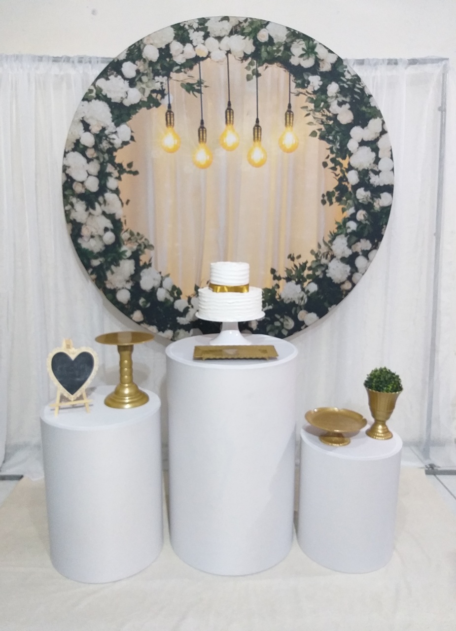 Kit 1 Painel Imita Luzes E Flores  - Michi Pegue e Monte