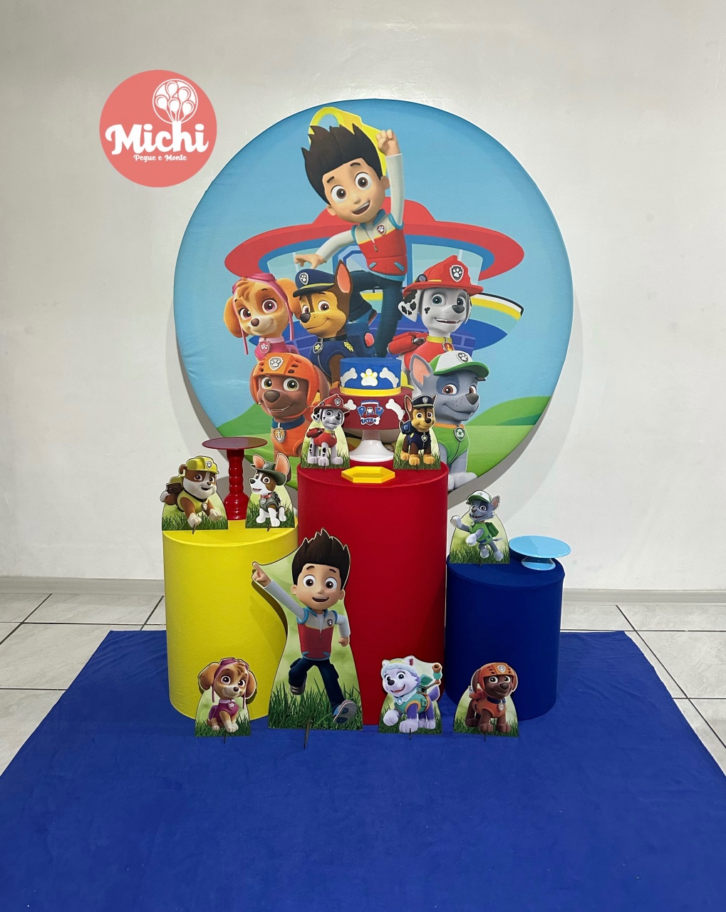Kit 1 Patrulha Canina Menino - Michi Pegue e Monte