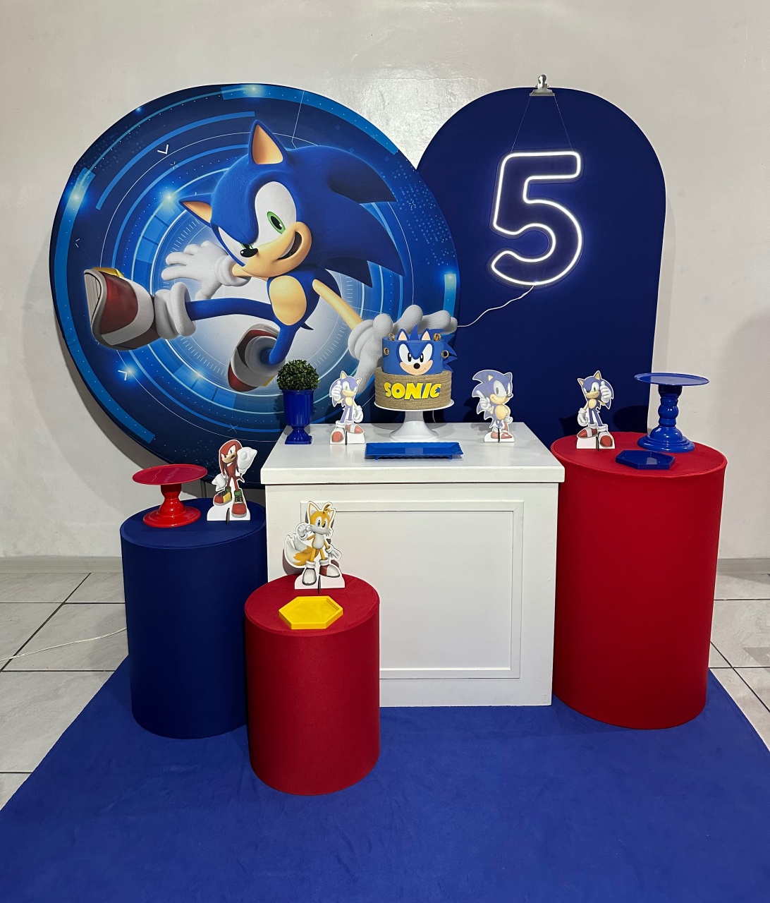 Kit 4 Sonic Com Número Led - Michi Pegue e Monte