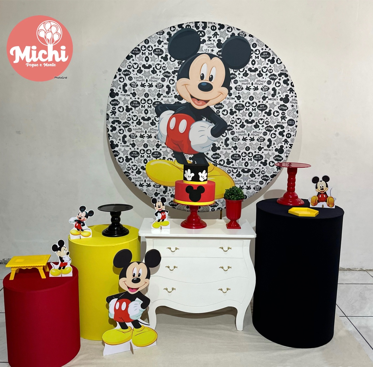 Kit 2  Mickey  - Michi Pegue e Monte