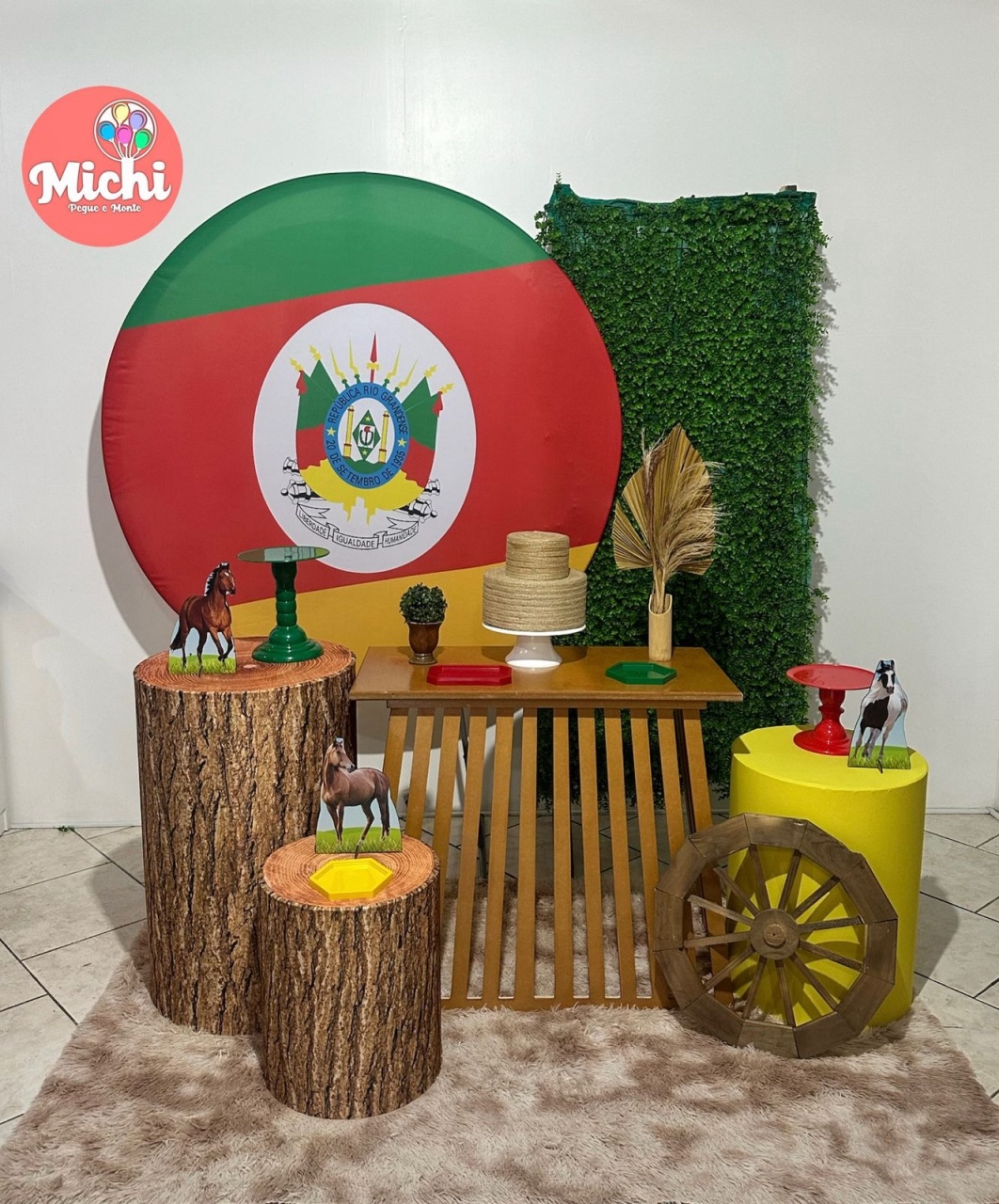 Kit 4 Rio Grande Do Sul Mesa Ripada  - Michi Pegue e Monte