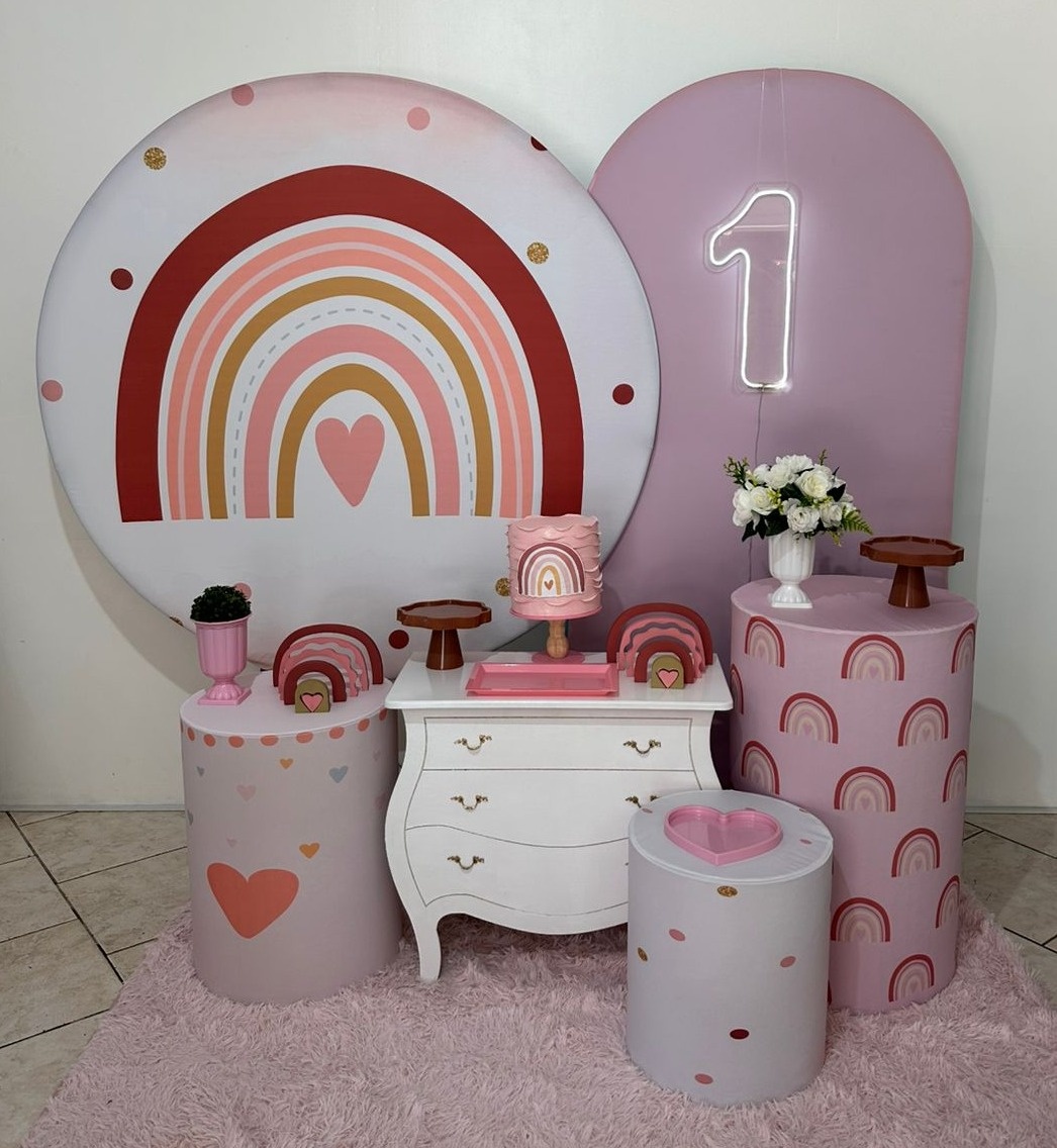 Kit 3 Arco Íris Boho  - Michi Pegue e Monte