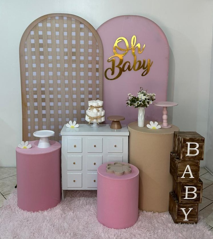 Kit Encanto Rosa Com Margaridas - Michi Pegue e Monte