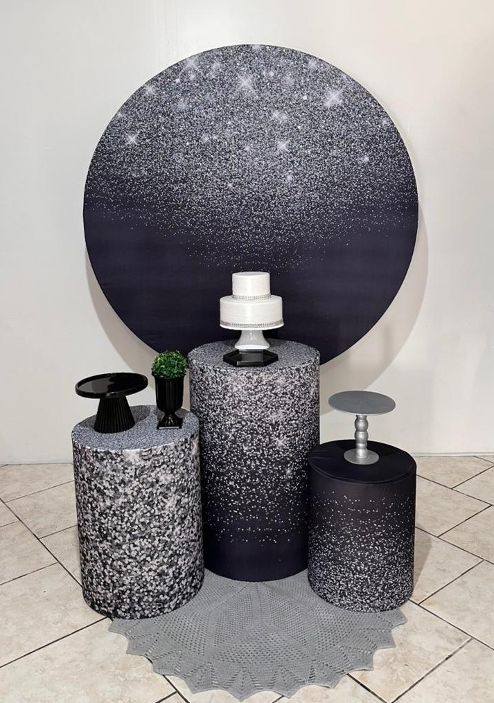 Kit 1 Gliter Preto - Michi Pegue e Monte