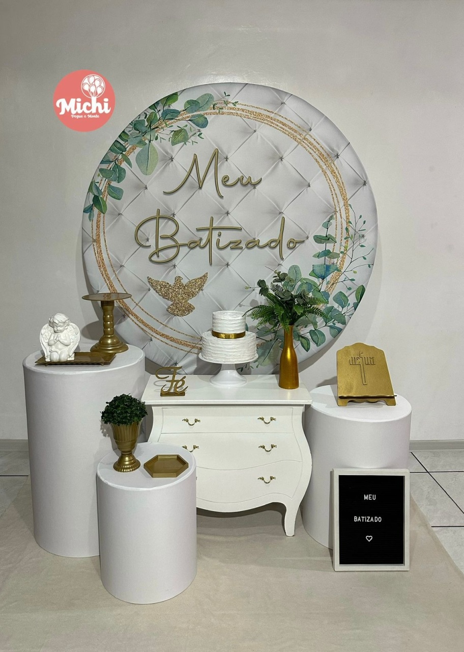 Kit 2 Batizado Verde E Branco - Michi Pegue e Monte