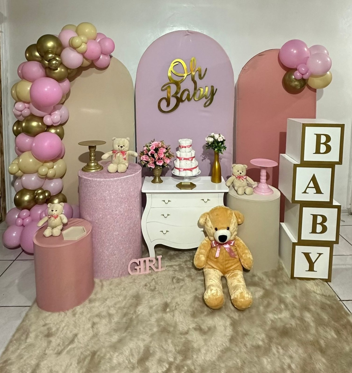 Kit Luxo Baby Tres Paineís - Michi Pegue e Monte