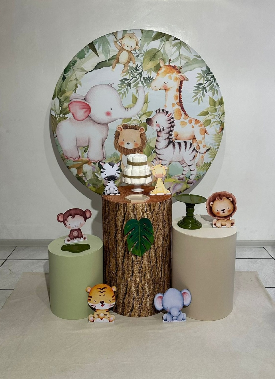 Kit 1 Safari Baby  Modelo 3 Capa M Tronco - Michi Pegue e Monte