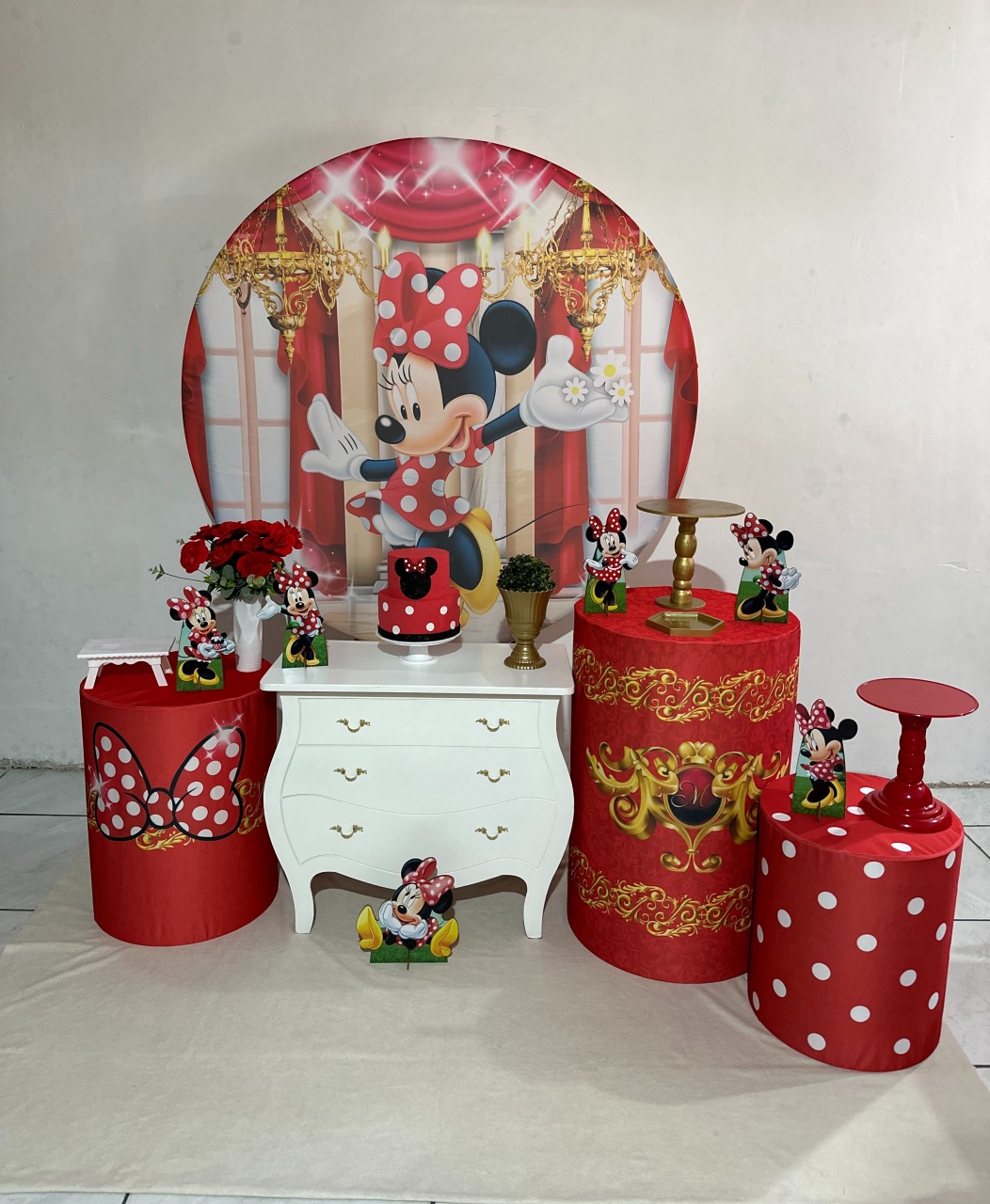 Kit 2 Minie Vermelha - Michi Pegue e Monte