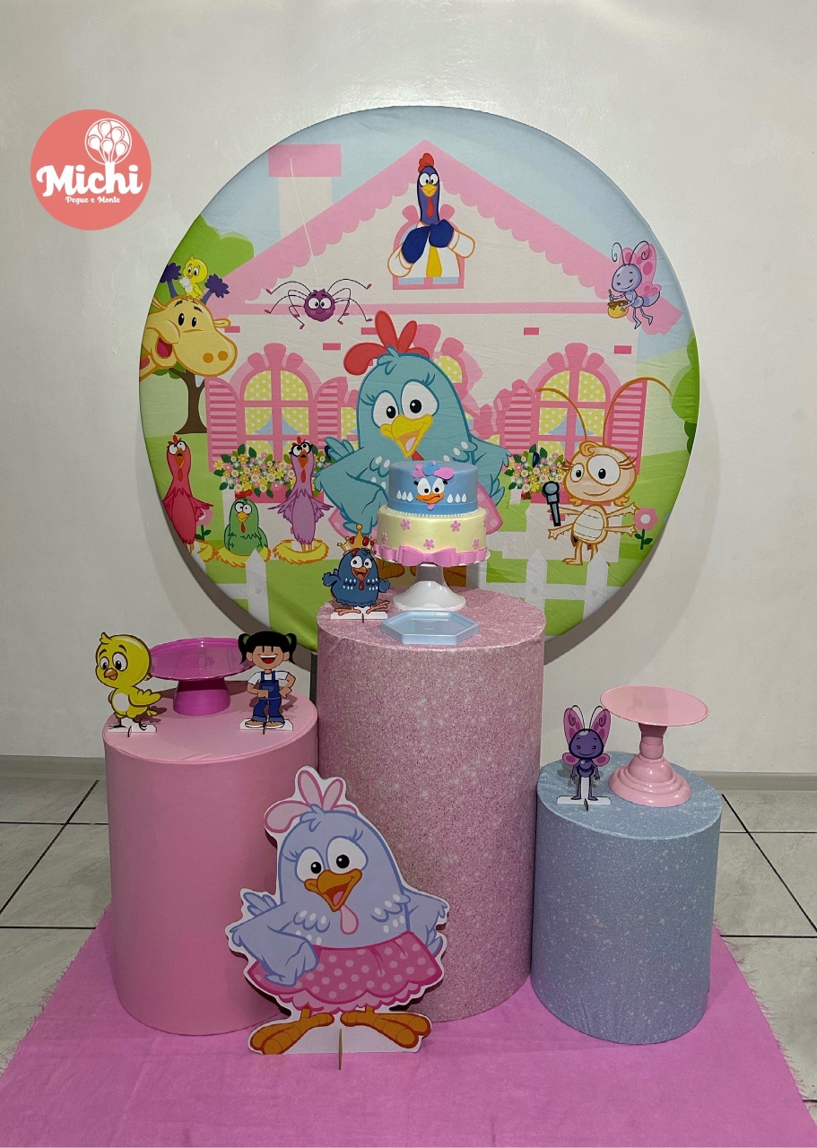 Kit 1 Galinha Pintadinha  - Michi Pegue e Monte