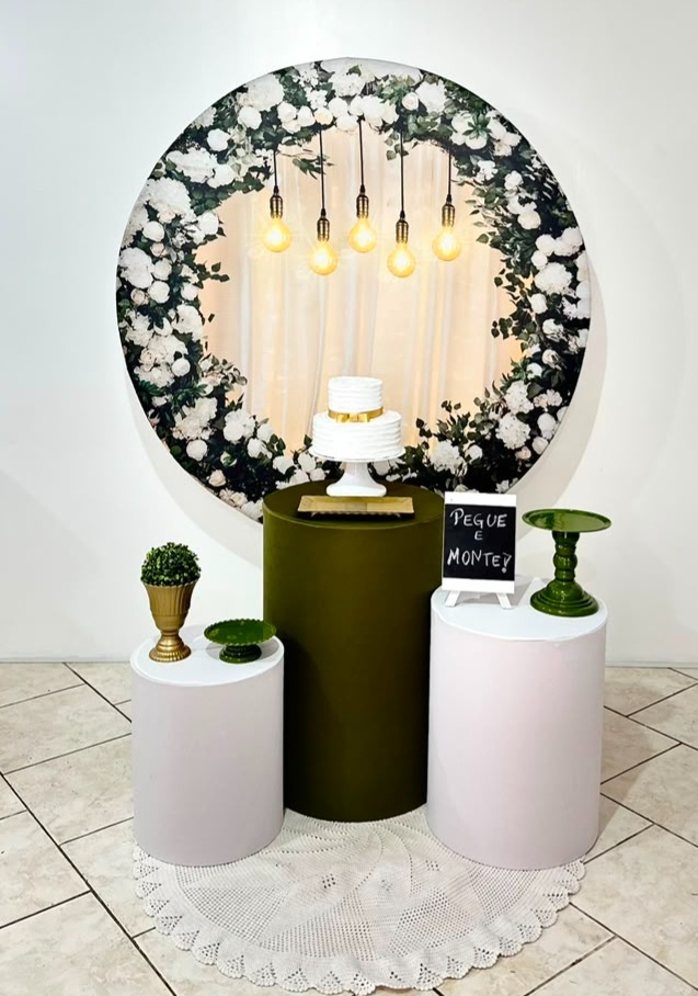 Kit 1 Painel Imita Luzes E Flores - Michi Pegue e Monte