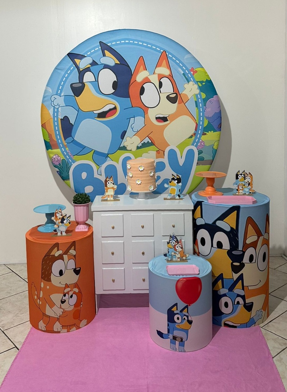 Kit 2 Bluey Menina - Michi Pegue e Monte