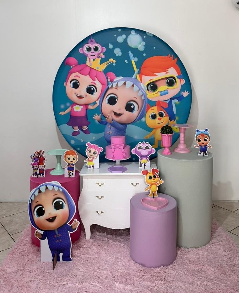 Kit 2 Little Angel Menina - Michi Pegue e Monte