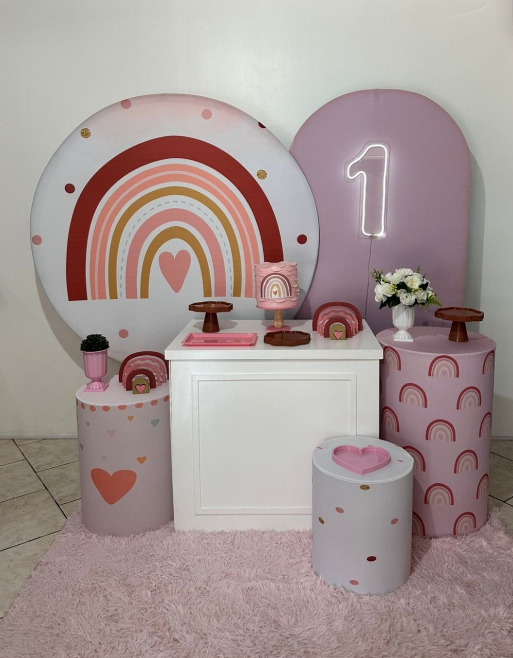 Kit 4 Arco Íris Boho  - Michi Pegue e Monte
