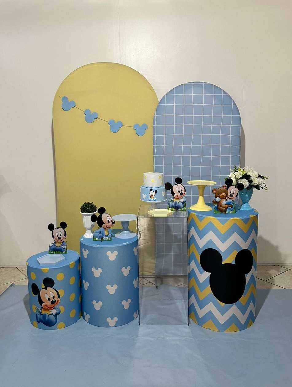 Kit Encanto Mickey Baby Mesa Acrilicica - Michi Pegue e Monte