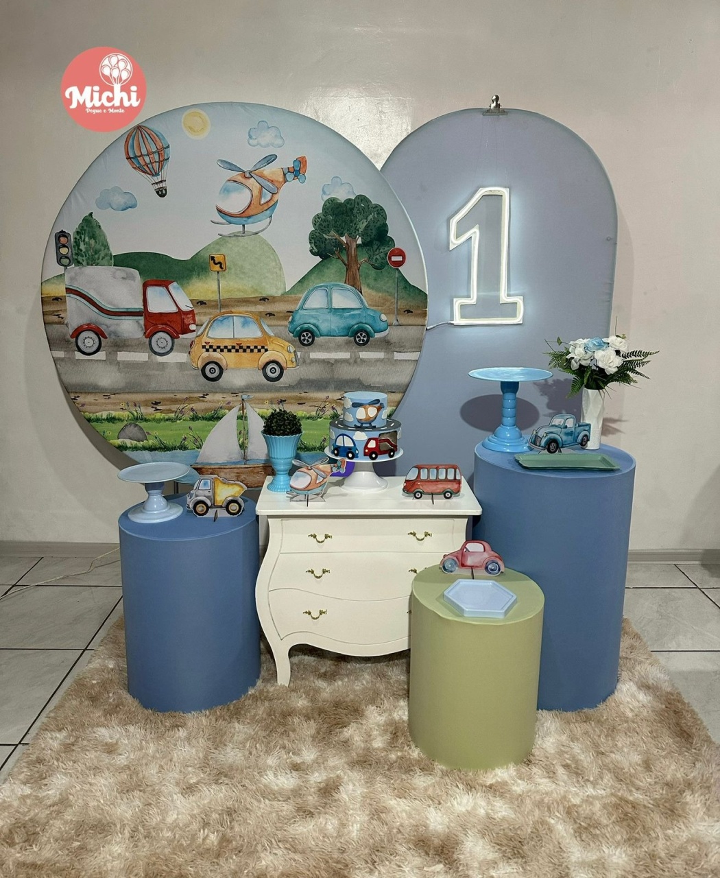 Kit 3 Carrinhos - Michi Pegue e Monte