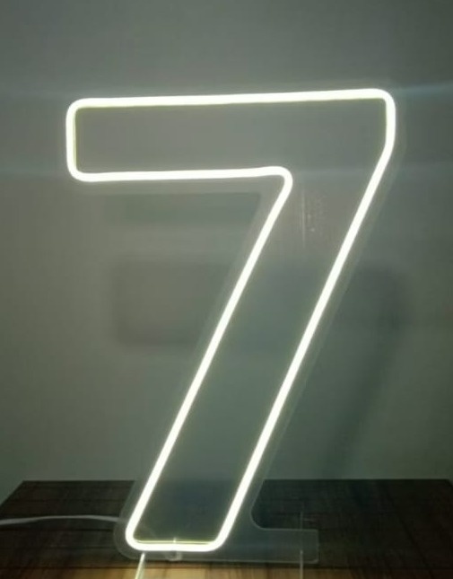 Número 7 Led - Michi Pegue e Monte