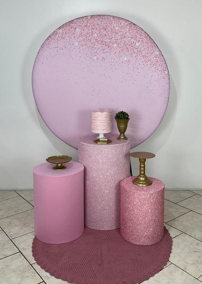 Kit 1 Rosa Gliter - Michi Pegue e Monte