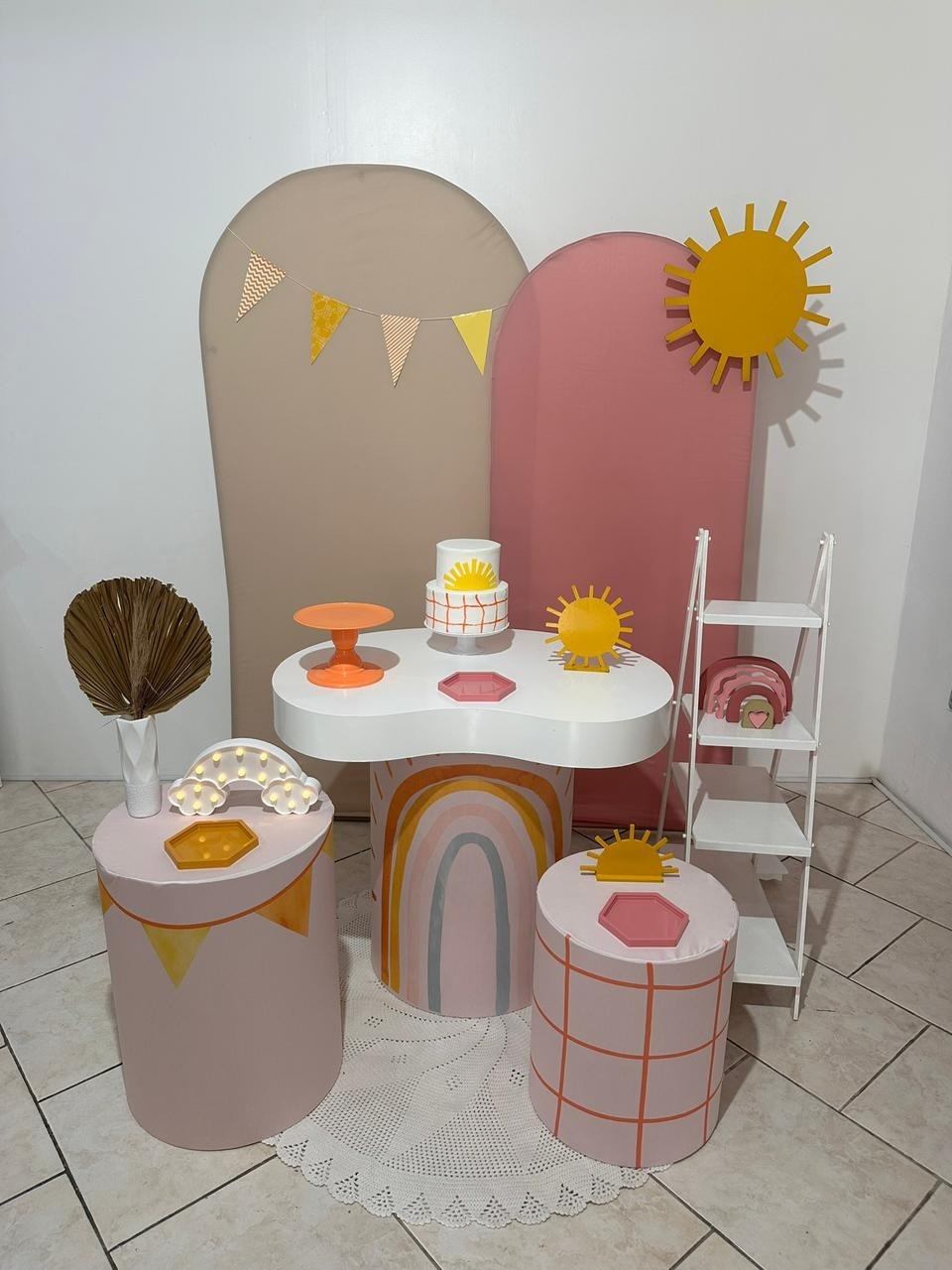  Kit Volta Ao Sol Menina Tampo Orgânico - Michi Pegue e Monte