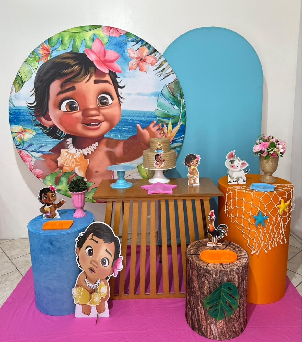 Kit 4 Moana Baby Mesa Ripada - Michi Pegue e Monte