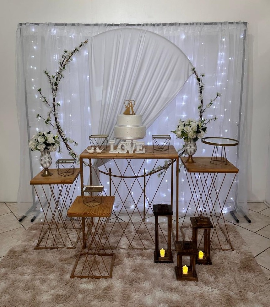 Kit Cerejeira Casamento "Mesa Teia"   - Michi Pegue e Monte